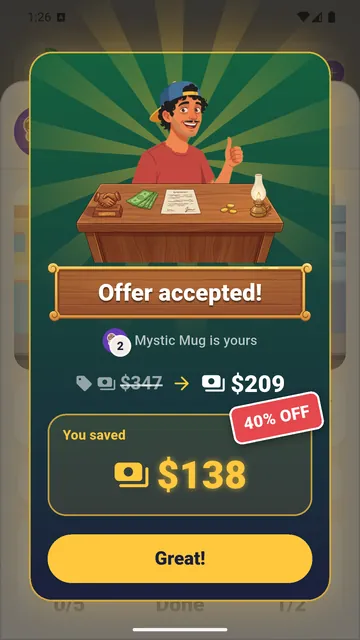 Una Risky Offer aceptada por el vendedor